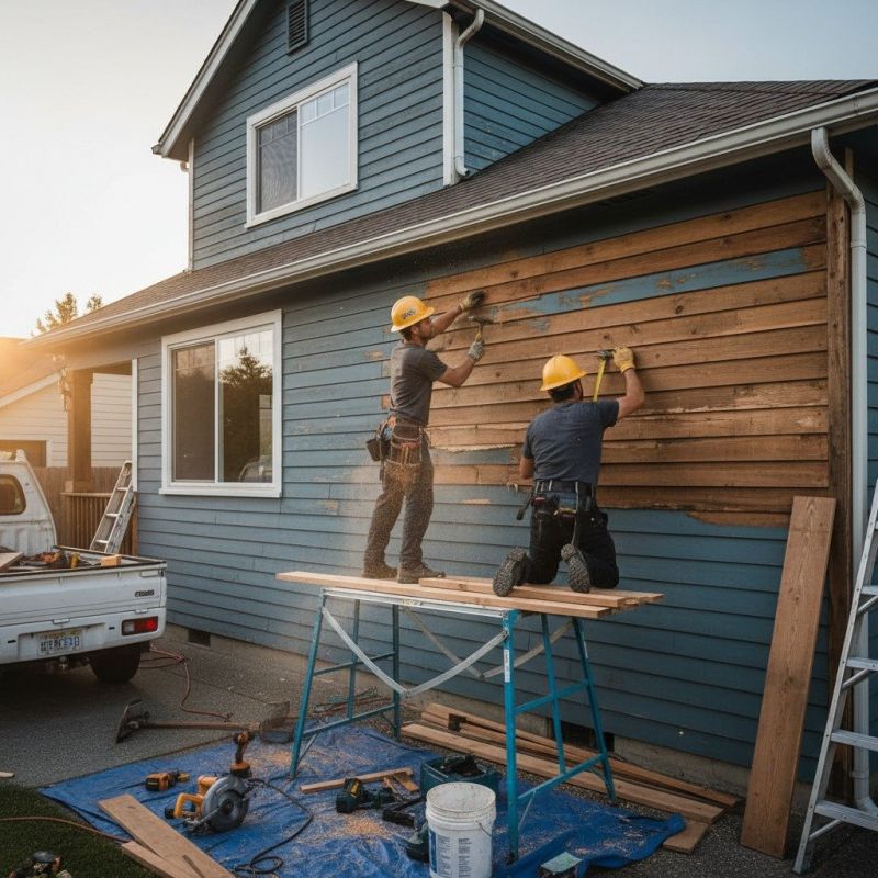 Hardwood Siding Installation